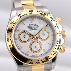 Rolex Cosmograph Daytona Two Tone Yellow Gold White Dial 126503 2026