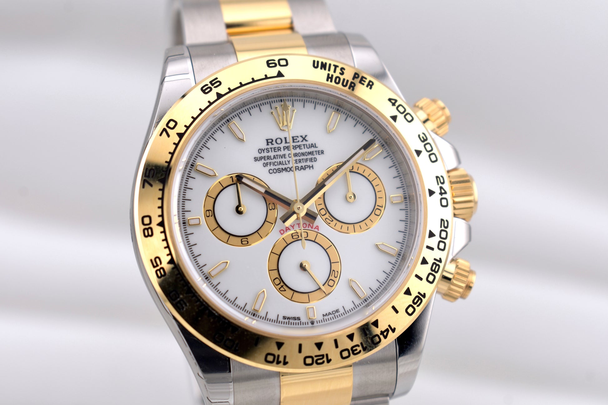 Rolex Cosmograph Daytona Two Tone Yellow Gold White Dial 126503 2026