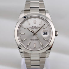 Rolex Datejust 41 Silver Index Dial 126300 2024
