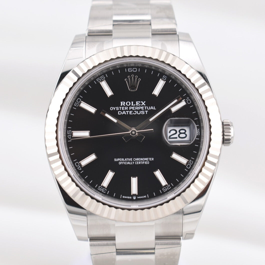 Rolex Datejust 41 Black Index Dial Oyster Band 126334 2026