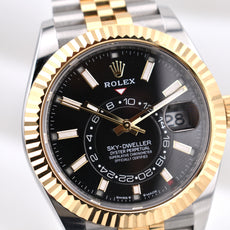 Rolex Sky Dweller Two Tone Black Dial Jubilee Band 336933 2023