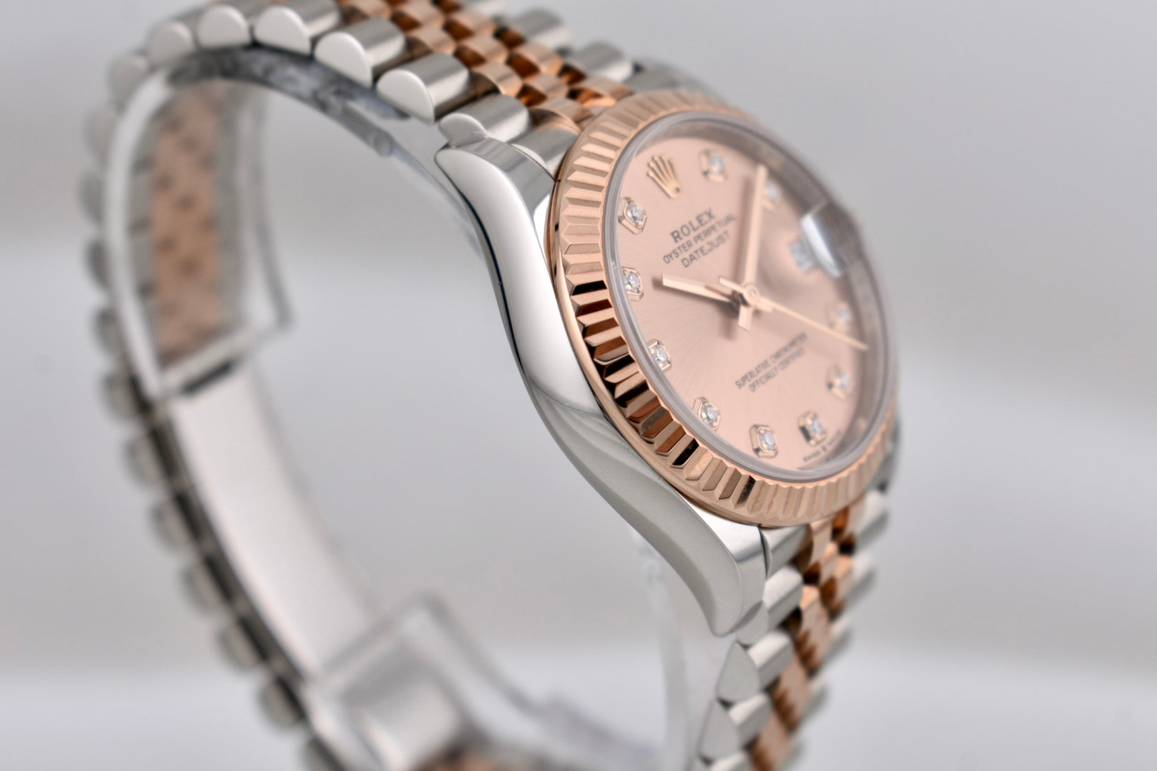 Rolex Datejust 31 Two Tone Everose Gold Pink Sundust Diamond Dial 278271 2025