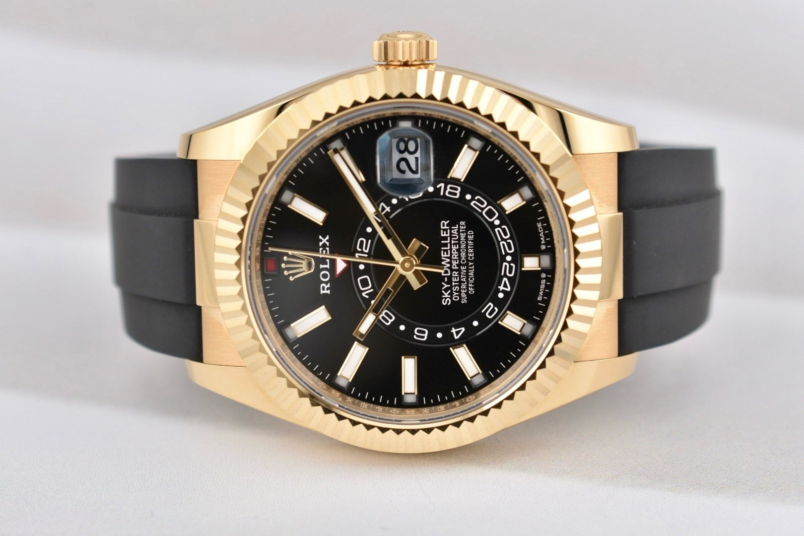 Rolex Sky Dweller Yellow Gold Oysterflex Black Dial 336238 2025