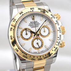 Rolex Cosmograph Daytona White Dial Two Tone Yellow Gold 126503 2026