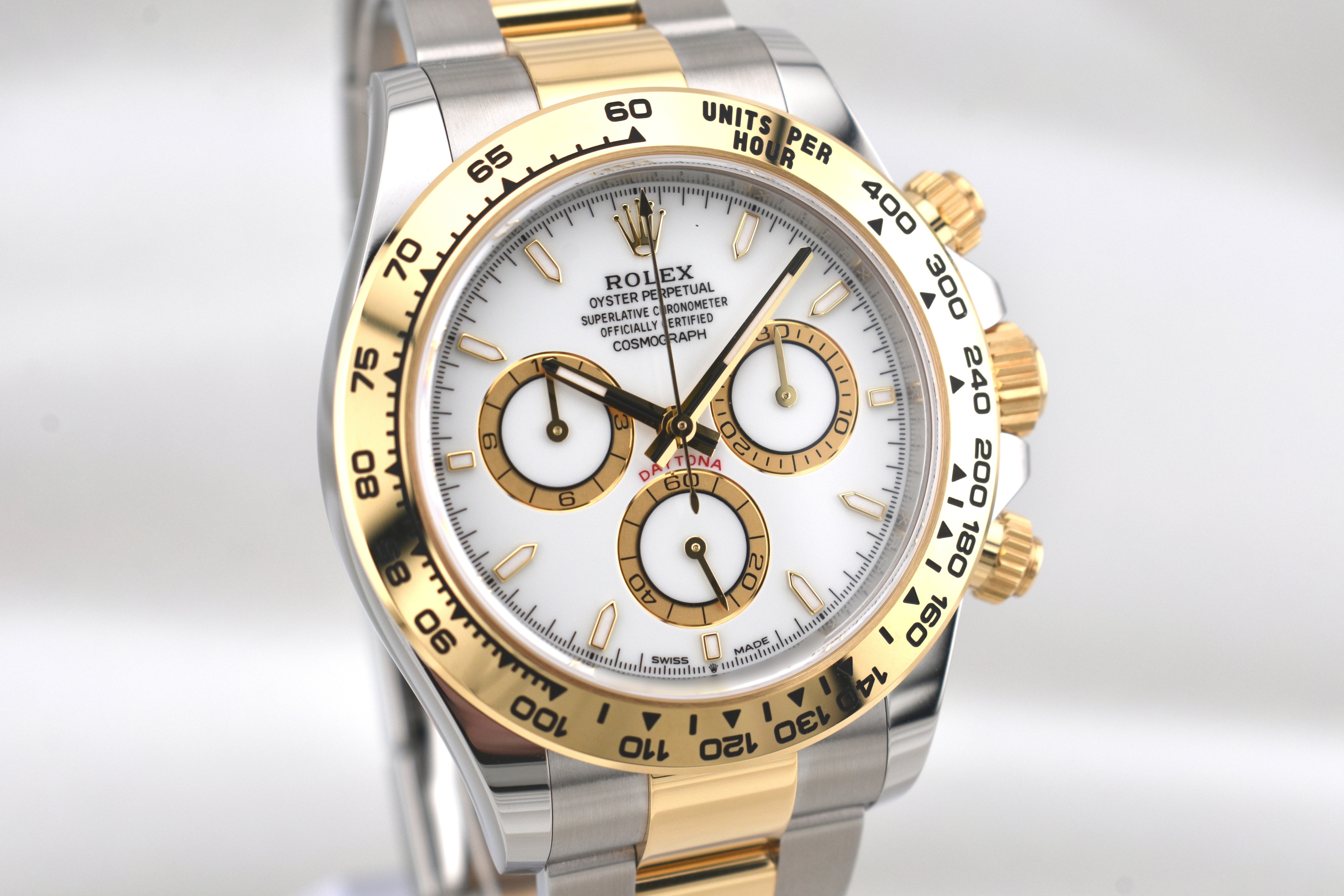 Rolex Cosmograph Daytona White Dial Two Tone Yellow Gold 126503 2026
