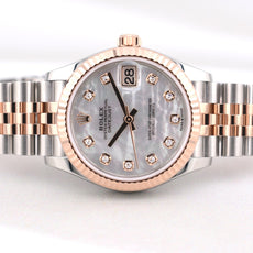 Rolex Datejust 31 Mother of Pearl Diamond Dial Two Tone Rose Gold 278271 2025