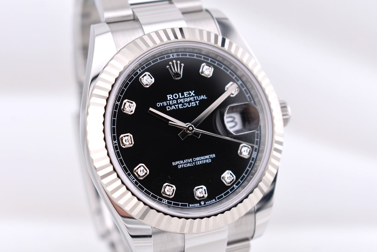 Rolex Datejust 41 Black Diamond Dial Oyster Band 126334 2026