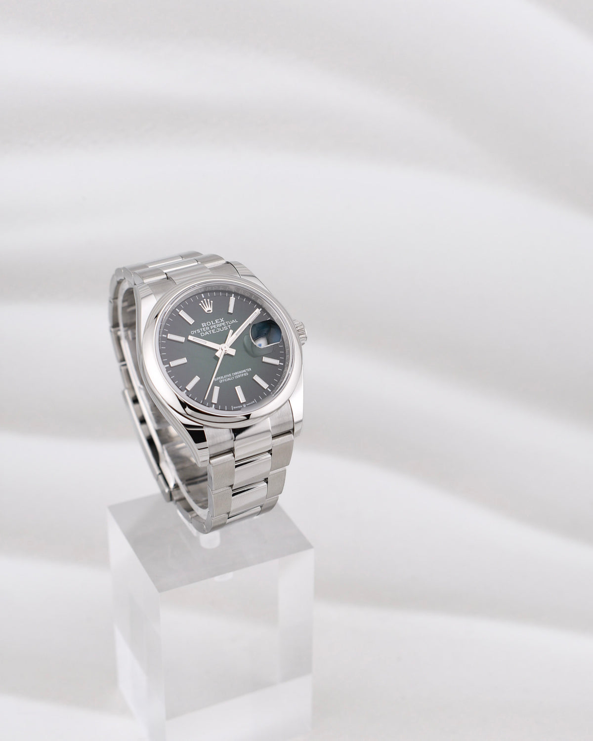 Rolex Datejust 36 Ombre Green Index Dial Oyster Band 126200 2026