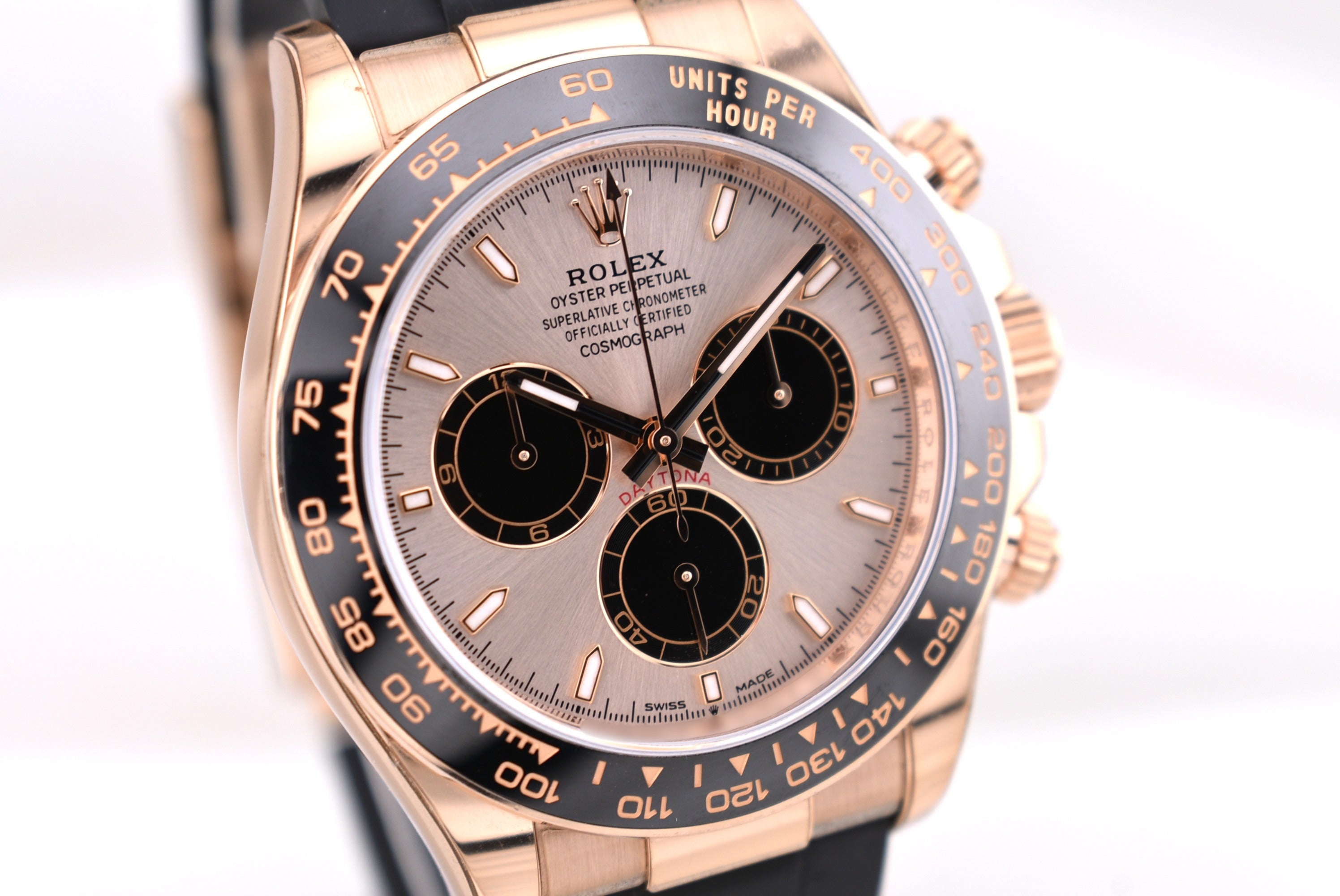 Rolex Cosmograph Daytona Everose Gold Oysterflex Sundust Dial 126515LN 2024