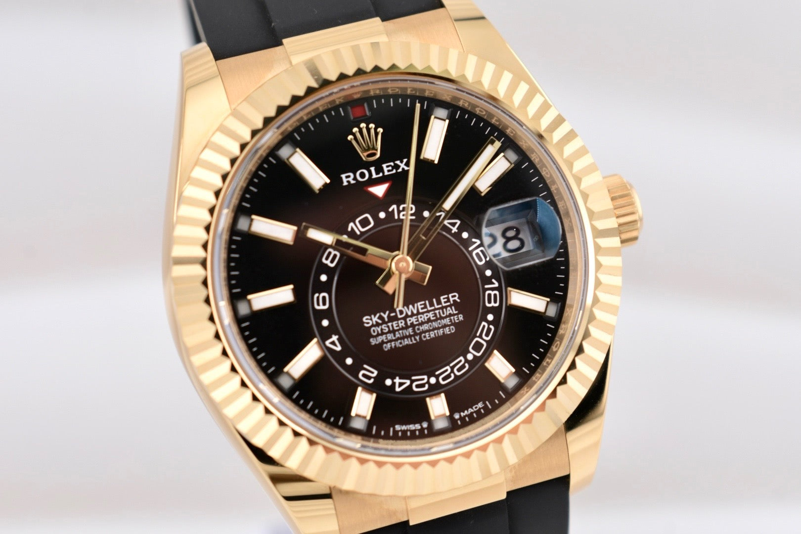 Rolex Sky Dweller Yellow Gold Oysterflex Black Dial 336238 2025