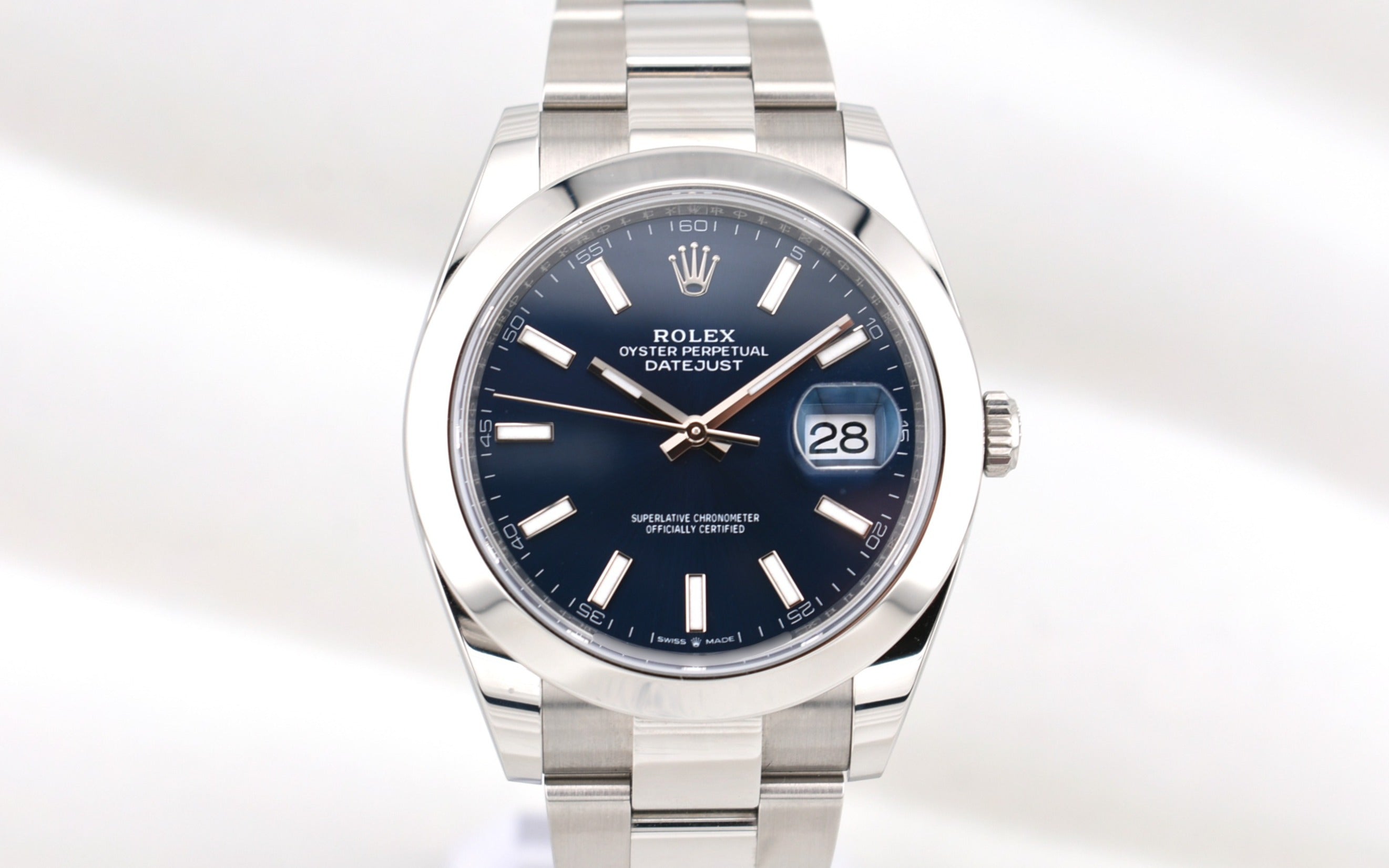 Rolex Datejust 41 Blue Index Dial Oyster Band 126300 2026