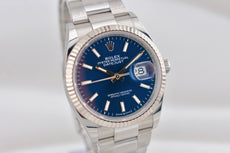 Rolex Datejust 36 Blue Index Dial Oyster Band 126234 2024