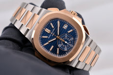 Patek Philippe Nautilus Travel Time Chronograph Blue Dial 5980/1AR-001 2022