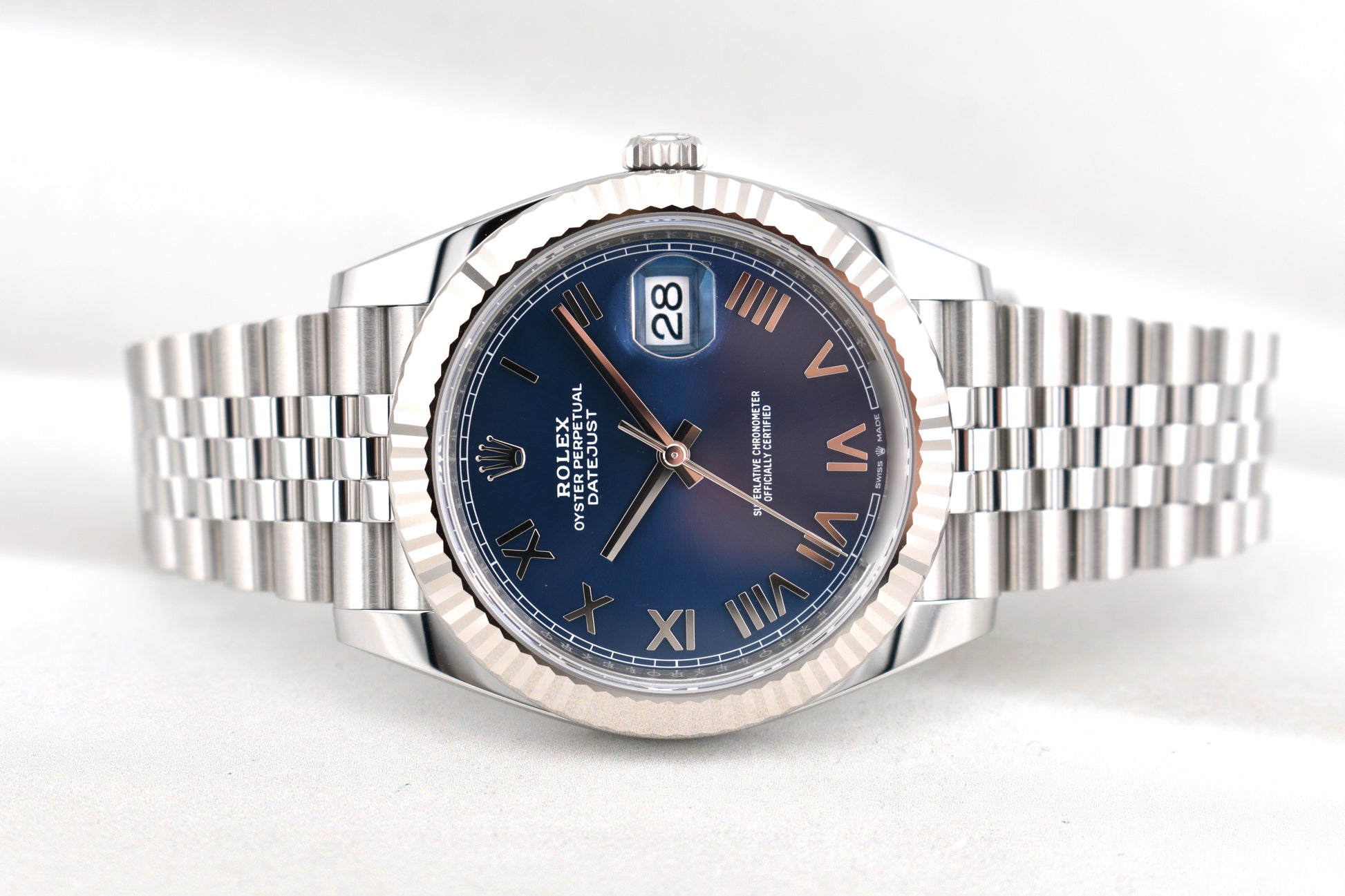 Rolex Datejust 41 Bright Blue Roman Dial 126334 2026