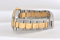Rolex Datejust 36 Two Tone Yellow Gold Champagne Roman Dial 16203 2004