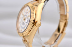Rolex Sky Dweller Yellow Gold White Dial Oyster Band 326938 2022