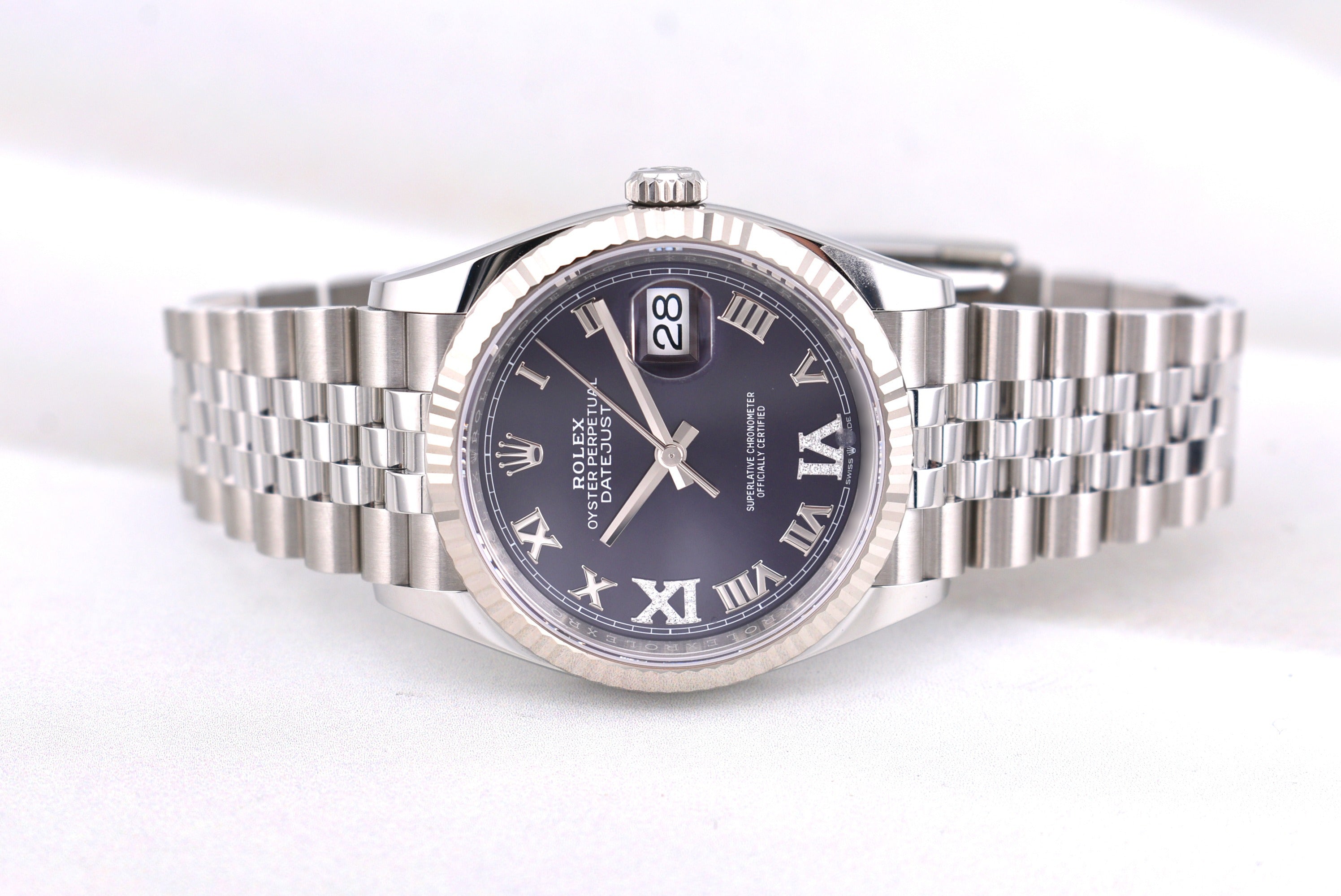 Rolex Datejust 36 Aubergine Purple Diamond VI and IX 126234 2026
