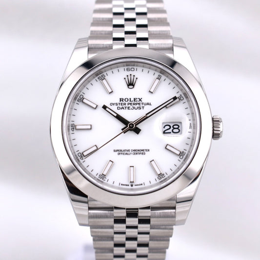 Rolex Datejust 41 White Index Dial 126300 2026