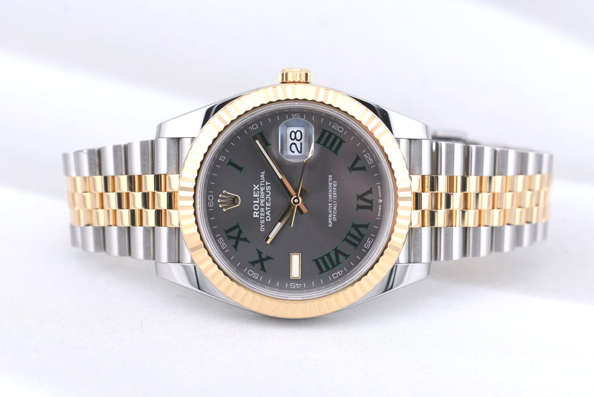 Rolex Datejust 41 Two Tone Yellow Gold Wimbledon 126333 2023