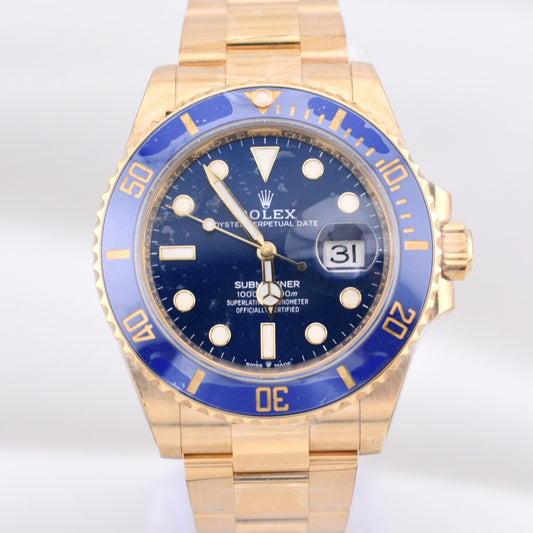 Rolex Submariner Date Yellow Gold Bluesy 126618LB 2022