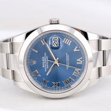 Rolex Datejust 41 Azzuro Blue Oyster Band 126300 2025