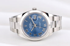 Rolex Datejust 41 Azzuro Blue Oyster Band 126300 2025