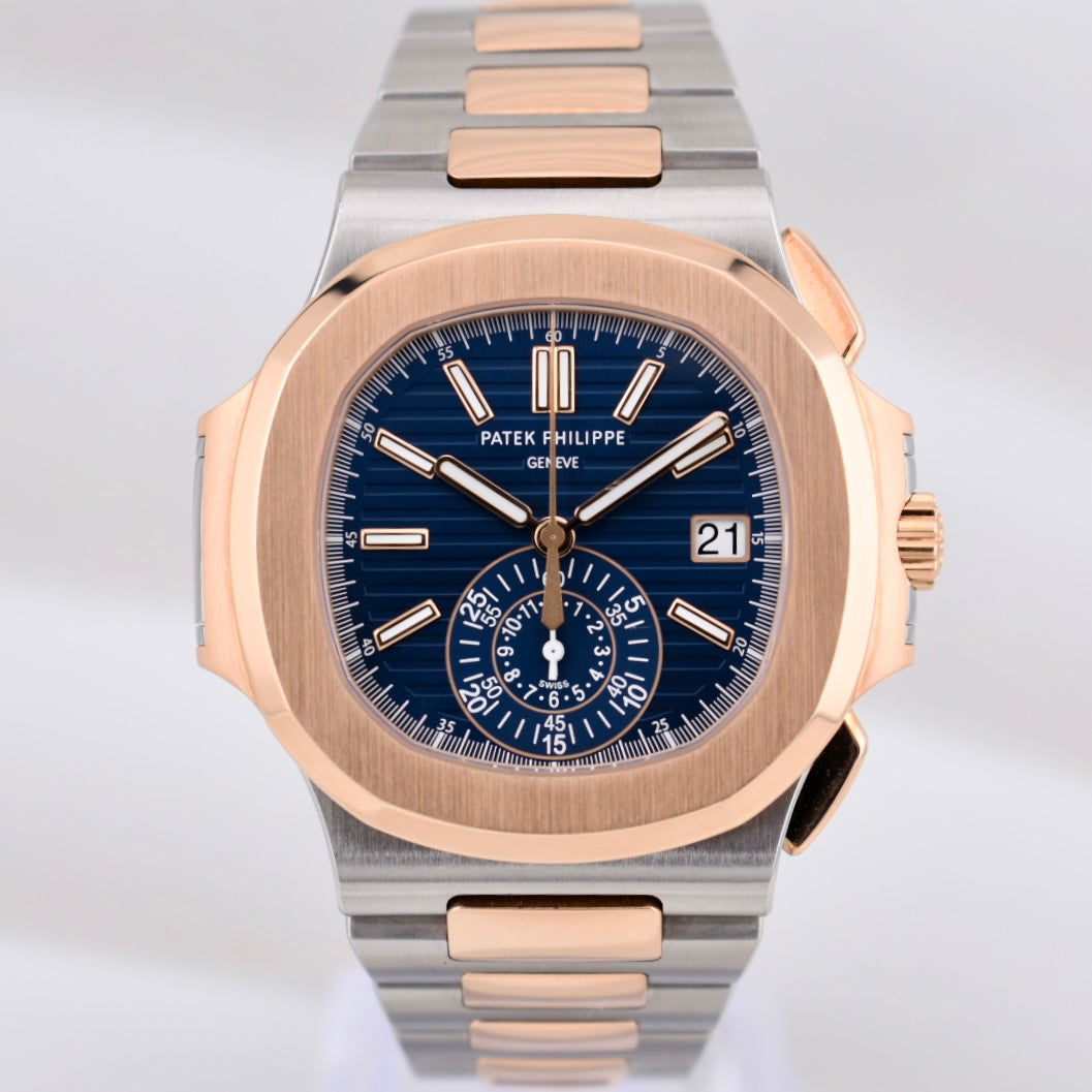 Patek Philippe Nautilus Travel Time Chronograph Blue Dial 5980/1AR-001 2022