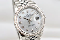 Rolex Datejust 36 Mother of Pearl Factory Diamond Bezel 126284RBR 2025