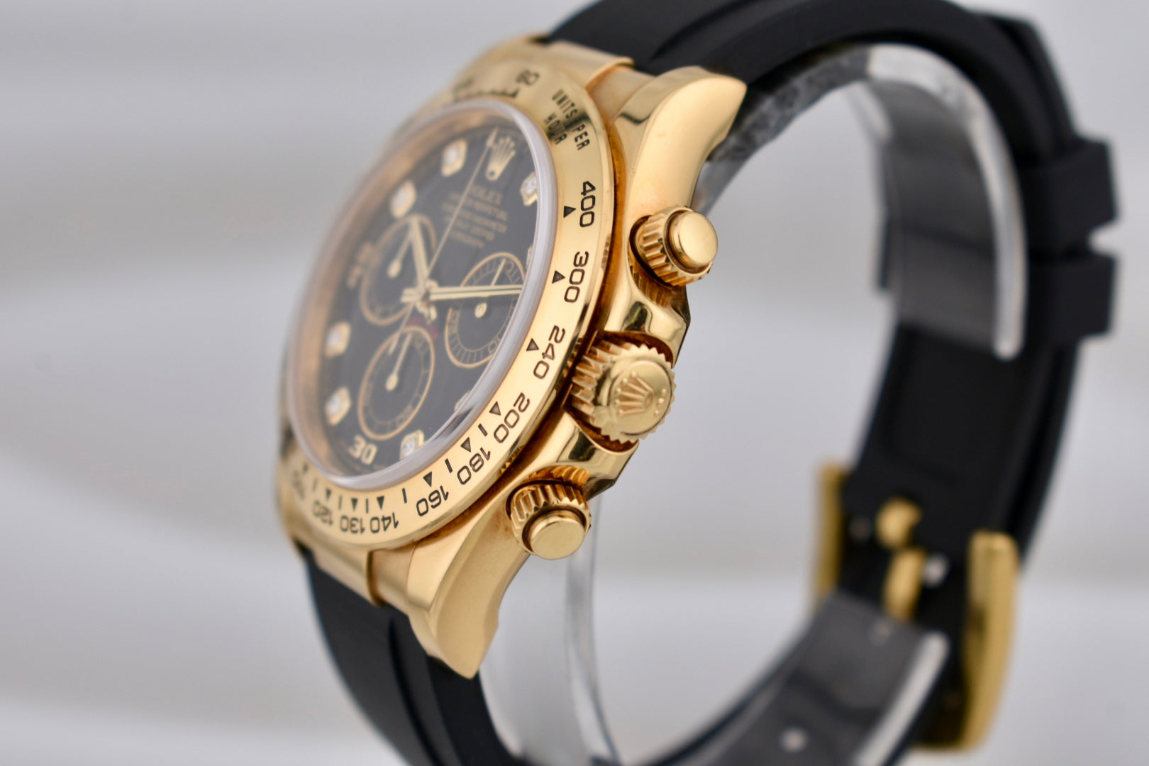 Rolex Cosmograph Daytona Black Diamond Dial Yellow Gold 116518 2001