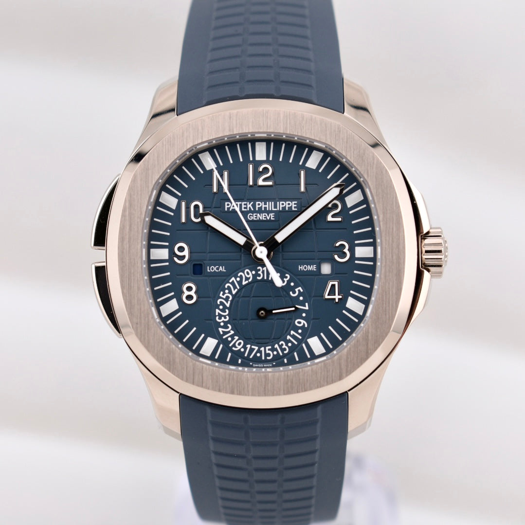 Patek Philippe Aquanaut Travel Time White Gold Blue-Grey Dial 5164G-010 2025