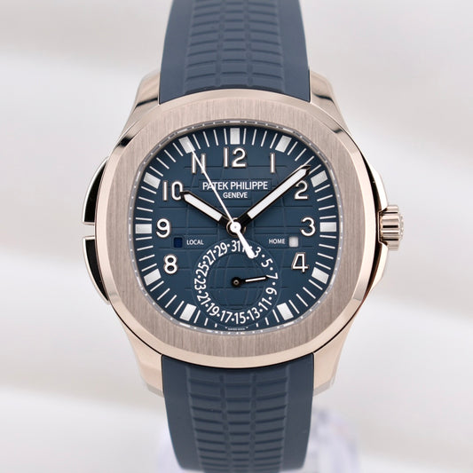 Patek Philippe Aquanaut Travel Time White Gold Blue-Grey Dial 5164G-010 2025