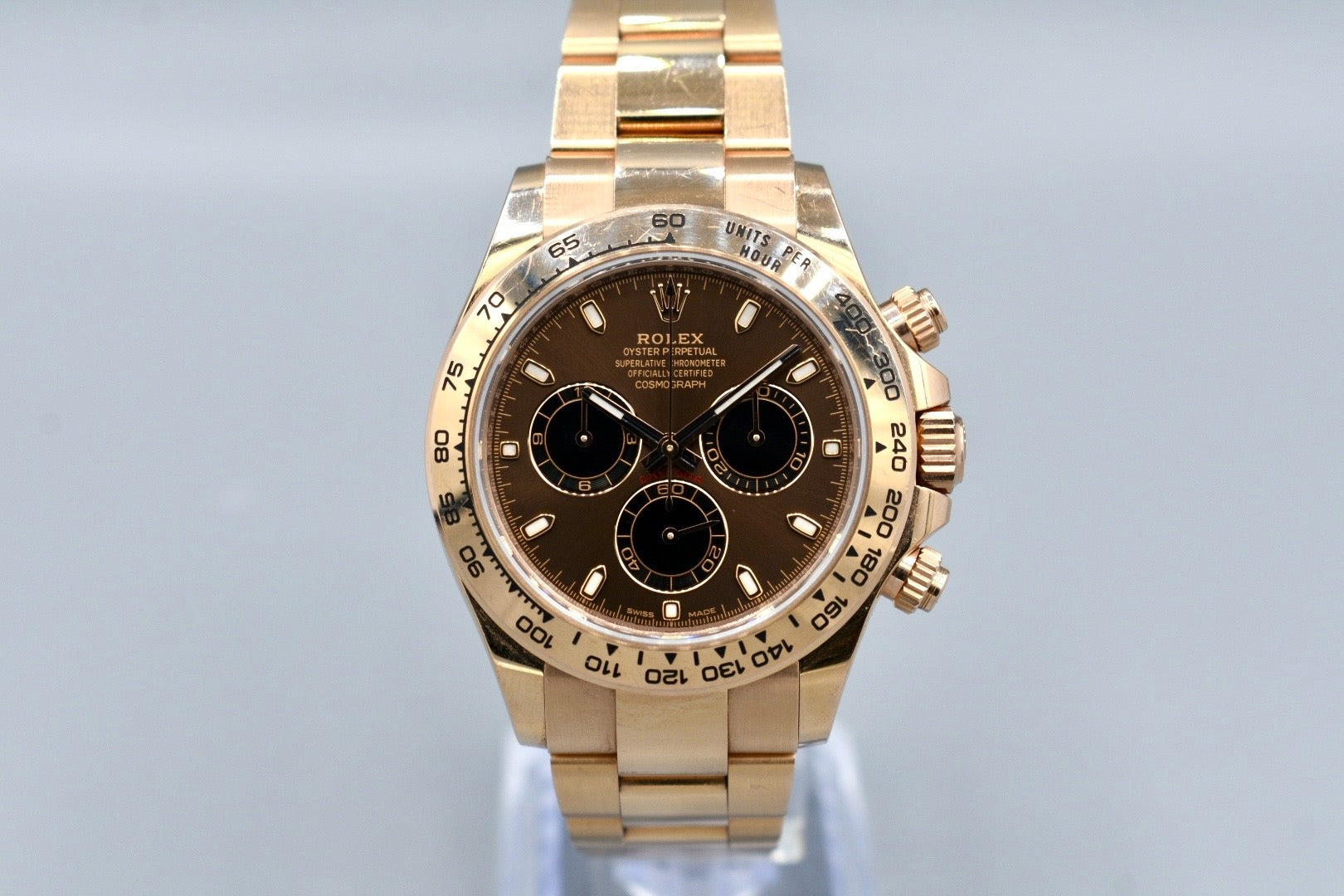Rolex Cosmograph Daytona Everose Gold Chocolate Dial 116505 2023