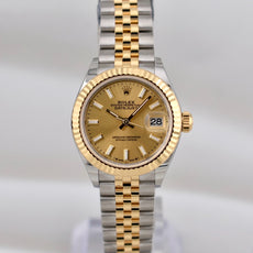 Rolex Lady Datejust 28 Two Tone Yellow Gold Champagne Dial 279173 2025