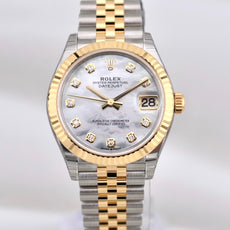 Rolex Datejust 31 Two Tone Yellow Gold Mother of Pearl Diamond Dial 278273 2025