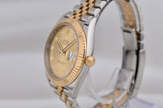 Rolex Datejust 41 Two Tone Yellow Gold Champagne Diamond Dial 126333 2025