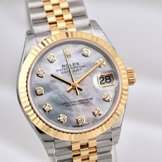 Rolex Datejust 31 Two Tone Yellow Gold Mother of Pearl Diamond Dial 278273 2025