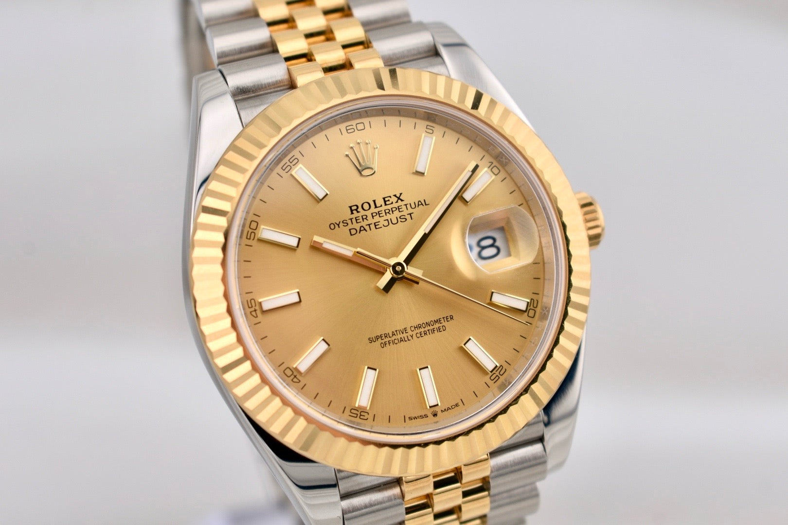 Rolex Datejust 41 Two Tone Yellow Gold Champagne Dial 126333 2024