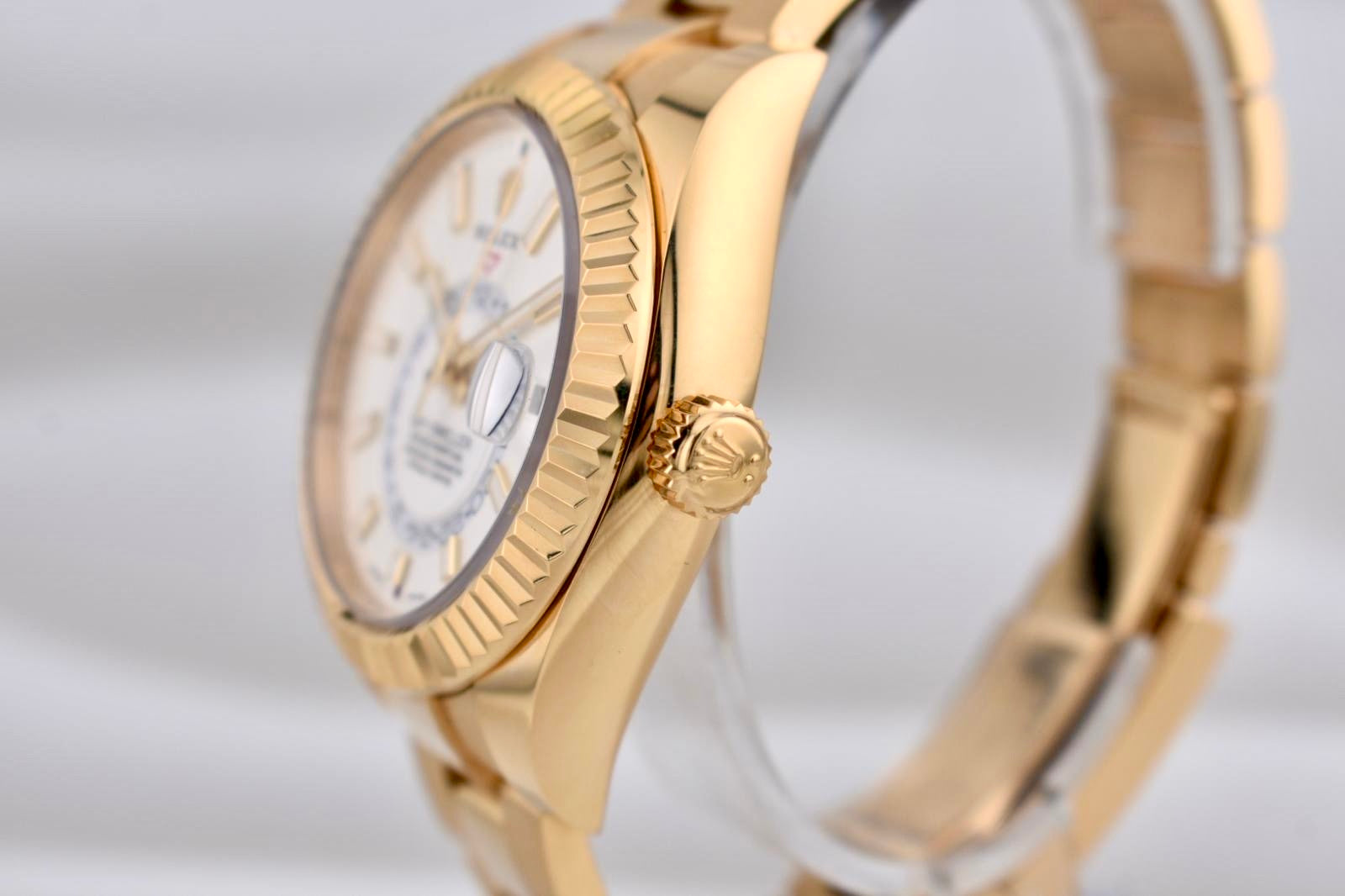 Rolex Sky Dweller Yellow Gold White Dial Oyster Band 326938 2022