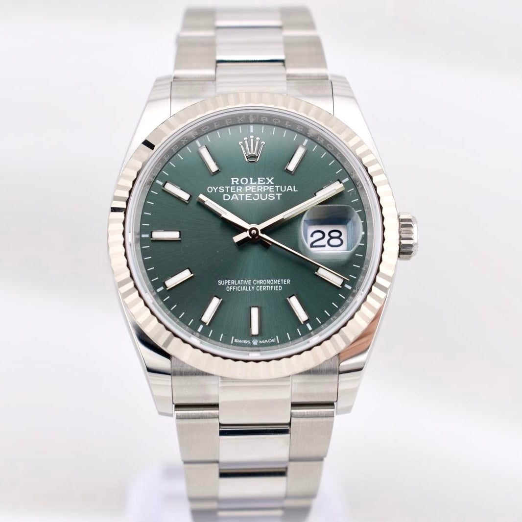 Rolex Datejust 36 Mint Green Dial Oyster 126234 2022