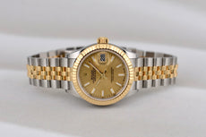 Rolex Lady Datejust 28 Two Tone Yellow Gold Champagne Dial 279173 2025