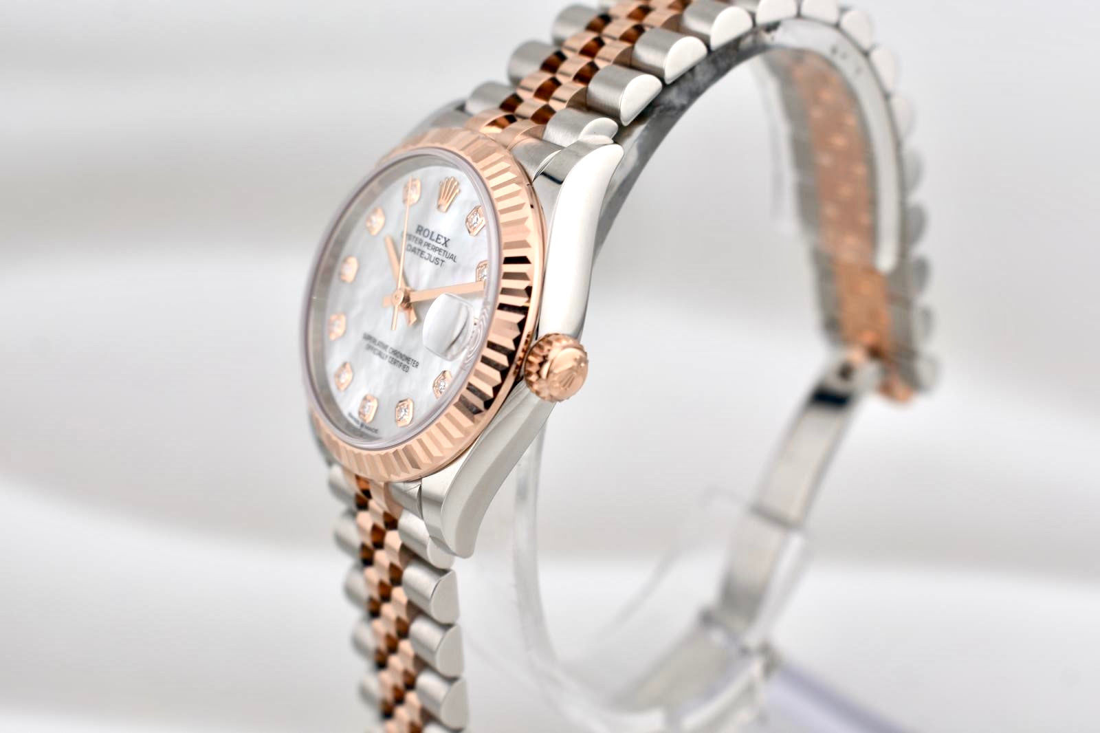 Rolex Datejust 31 Two Tone Everose Gold Mother of Pearl Diamond Dial 278271 2025