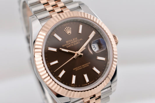 Rolex Datejust 41 Two Tone Everose Gold Chocolate Dial 126331 2025