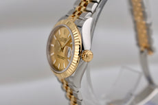 Rolex Lady Datejust 28 Two Tone Yellow Gold Champagne Dial 279173 2025
