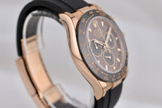 Rolex Cosmograph Daytona Chocolate Dial Everose Gold Oysterflex 116515LN 2022