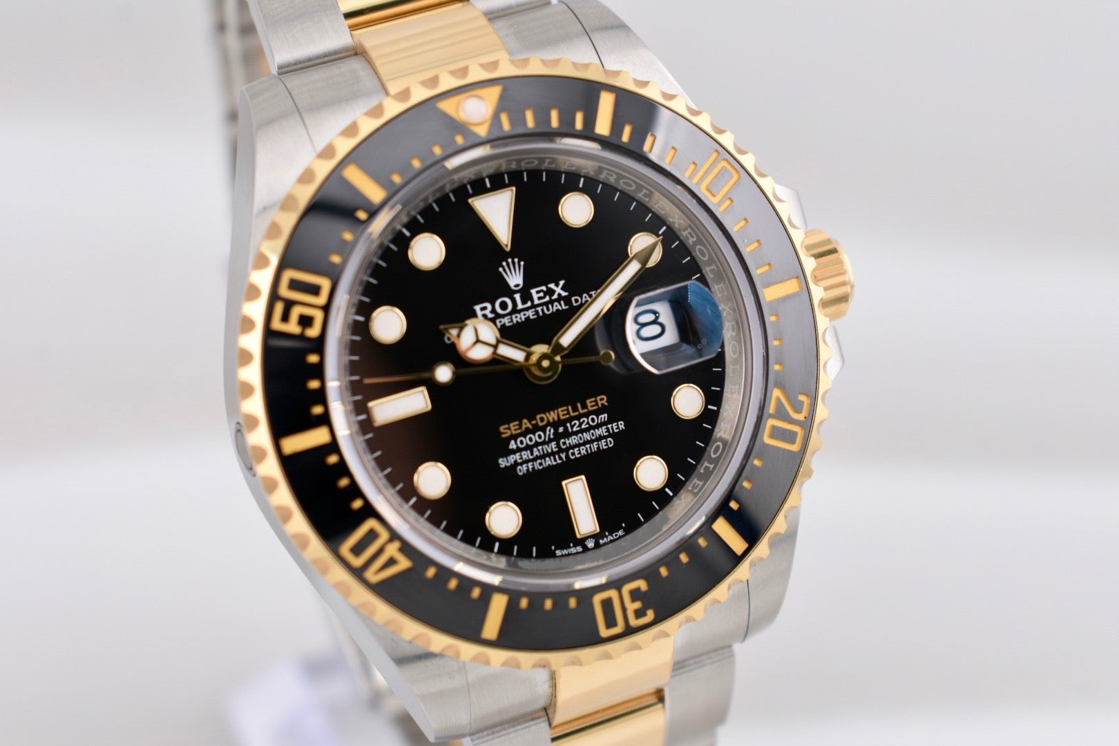 Rolex Sea Dweller Two Tone Yellow Gold Black Dial 126603 2022