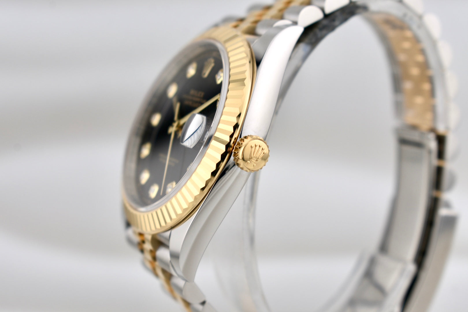 Rolex Datejust 41 Two Tone Yellow Gold Black Diamond Dial 126333 2025