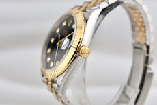 Rolex Datejust 41 Two Tone Yellow Gold Black Diamond Dial 126333 2025