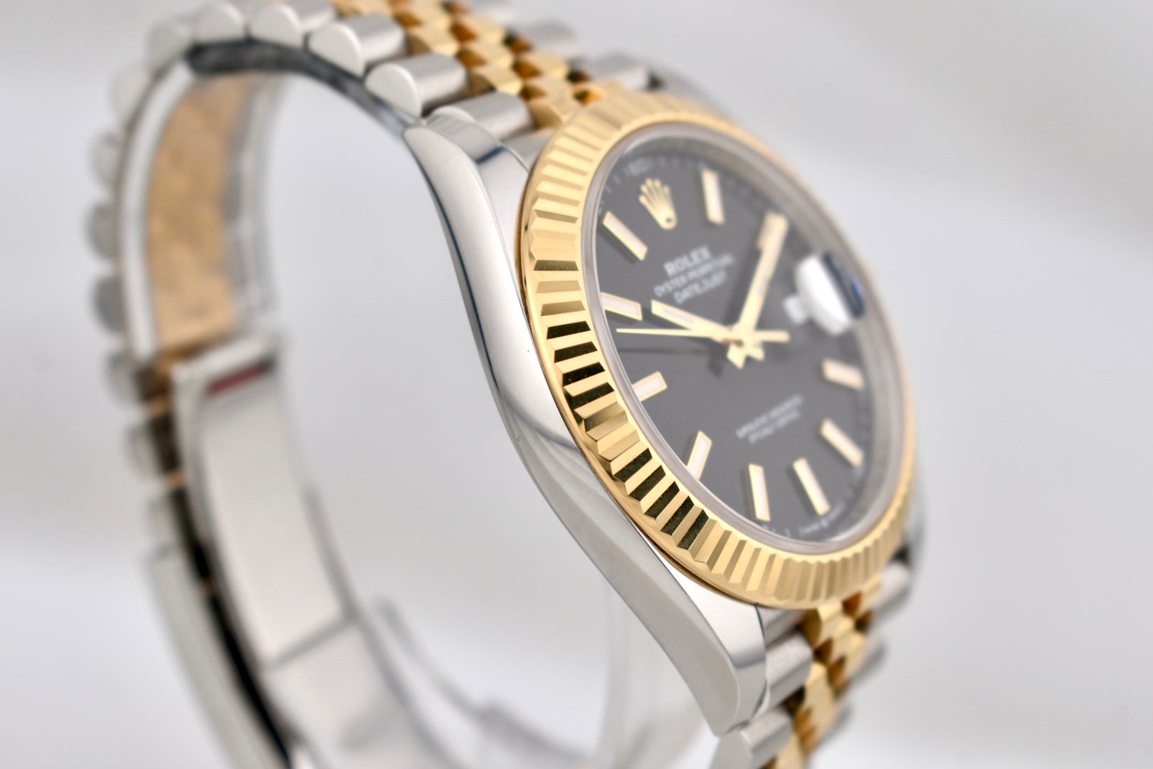 Rolex Datejust 41 Two Tone Yellow Gold Black Dial 126333 2024
