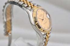 Rolex Datejust 31 Two Tone Yellow Gold Champagne Diamond Dial 278273 2025