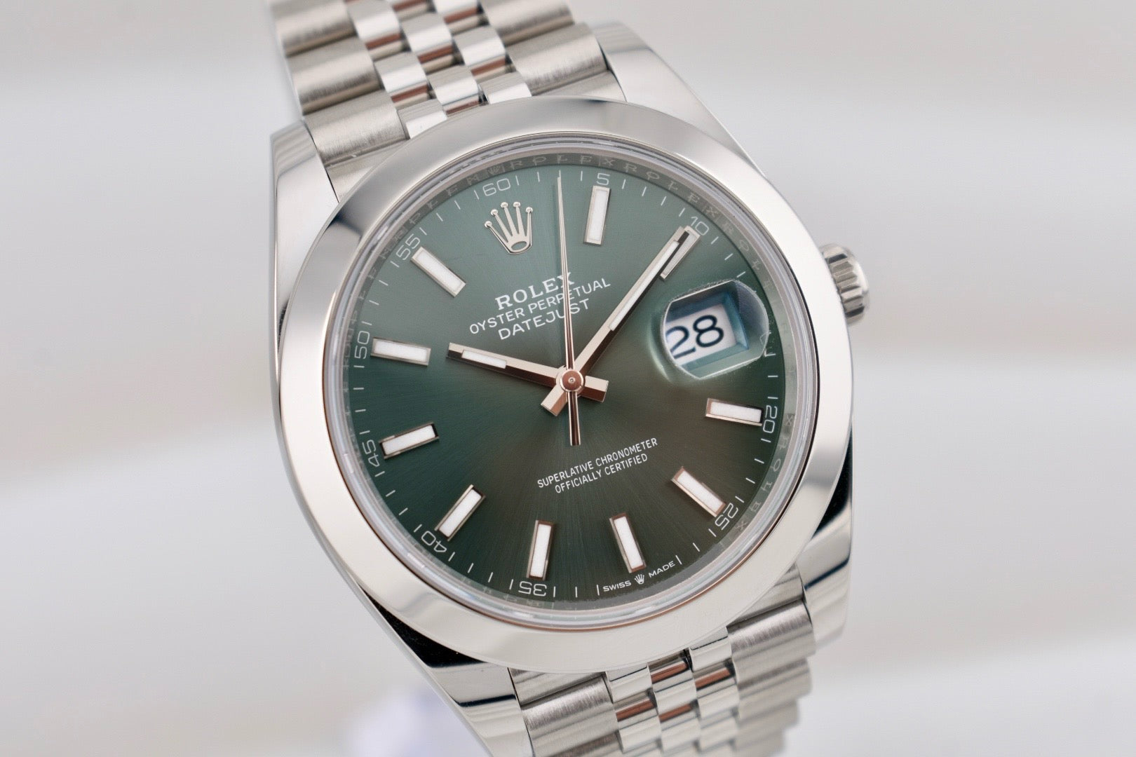 Rolex Datejust 41 Mint Green Index Dial 126300 2025